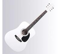 Classic Cantabile WS-10WH Guitarra Western (Dreadnought, acústica western, cuerdas de acero, principiantes y avanzados) blanca