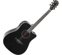 Classic Cantabile WS-20 BKEQ Dreadnought Guitarra Western - Guitarra acústica con cuerdas de acero - Guitarra con pastilla y ecualizador de 3 bandas - Mecánicas cerradas y cromadas con goma - Negro