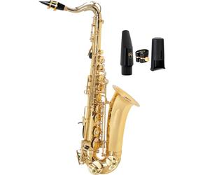 Classic Cantabile Youngstar AS-420 Set de Saxofón Alto - Incluye Boquilla y Abrazadera - Mecánica Adaptada para Niños con Llaves Más Cercanas - Sonido Completo y Cálido con Respuesta Rápida