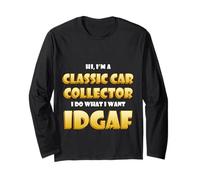 Classic Car Collector Idgaf Costume For Rare Car Collections Manga Larga