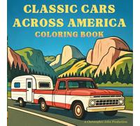 Classic Cars Across America: Simple and Nostalgic Coloring Book