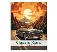 Classic Cars Coloring Book: A Relaxing Journey Through the Golden Age of Automobiles