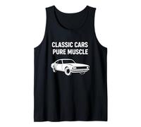 Classic Cars Pure Muscle Retro Auto Entusiasta Cotización Camiseta sin Mangas