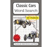 Classic Cars Word Search: 50+ Puzzles Book Easy Read for Adult,Seniors and Car Lovers