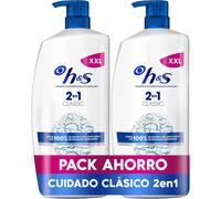 H&S Classic Champú Anticaspa, Todo Tipo de Pelo y Cuero Cabelludo, 1L