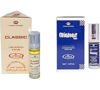 Classic & Chelsea Concentrated Perfume Oil Pack of 2 | Long-Lasting Alcohol-Free Attar | 6ml Roll-On for Men & Women