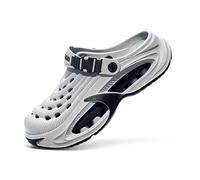 Classic Clog for Men & Women, Breathable Platform Clogs with Cushioned EVA Sole for Pool Garden Indoor Outdoor (Gray,40)