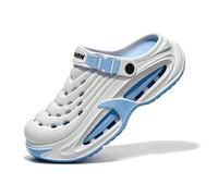 Classic Clog for Men & Women, Breathable Platform Clogs with Cushioned EVA Sole for Pool Garden Indoor Outdoor (Blue,36)