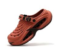 Classic Clog for Men & Women, Breathable Platform Clogs with Cushioned EVA Sole for Pool Garden Indoor Outdoor (Red,36)