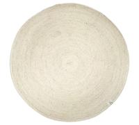 Classic Collection Alfombra de lana Merino redonda Ø160 cm blanco
