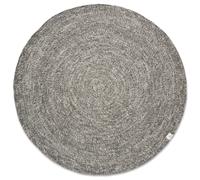 Classic Collection Alfombra de lana Merino redonda Ø160 cm gris