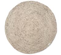 Classic Collection Alfombra de lana Merino redonda Ø200 cm Beige