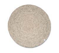 Classic Collection Alfombra de lana Merino redonda Ø240 cm Natural beige