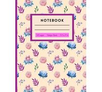 Classic College Ruled Notebook: Blue Flowers Pattern Design | Journal for Students, Professionals, and Creatives: A Versatile 8.5 x 11 Inch Notebook ... Creative Writing, Organizing | 120 Pages