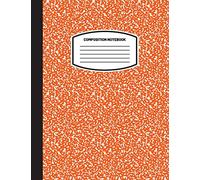 Classic Composition Notebook: (8.5x11) Wide Ruled Lined Paper Notebook Journal (Orange) (Notebook for Kids, Teens, Students, Adults) Back to School and Writing Notes
