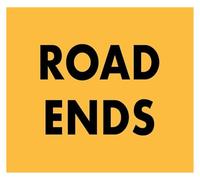 Classic Dead End Street Metal Tin Sign 12x8 Inch