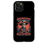 Classic Día de los Muertos Espíritu Gunslinger Mexicano Carcasa para iPhone 11 Pro