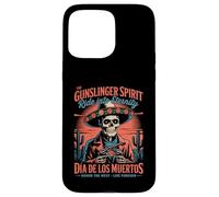 Classic Día de los Muertos Espíritu Gunslinger Mexicano Carcasa para iPhone 15 Pro MAX