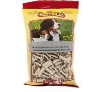 Classic Dog Snack Mini huesos con cordero y arroz 200gx12
