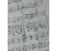 Classic Elegant Cover Music Notebook, Blank Sheet Music Notebook, Music Sheets for Learning, Composition, 7.5 x 9.25, 124 Pages, For kids, teens, and adults
