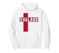 Classic England, Red & White, Women, Men & Kids England Flag Sudadera con Capucha