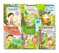 Classic Fairy Tales Book Set - Bundle with 6 Bedtime Early Reading Fairy Tale Books for Kids | Rapunzel, Little Red Riding Hood, Jack and the Beanstalk, More