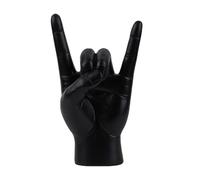 Classic Finger Sculpture Statue - Rock And Roll Hand Sign, Decorative Hand Gesture Sculpture Home Shelf Display Ornament, Modern Aesthetic Hands Sign Sculptures Decor Piece For Living Room Shelf