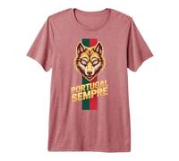 Classic Força Portugal Sempre Wolf Country Lema Animación Camiseta Premium