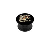 Classic Go Kart Racing Driver My Go Kart va más rápido Que PopSockets PopGrip Adhesivo