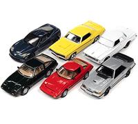 Classic Gold Collection 2022 - Juego B de 6 autos lanzados a presión 2 1/64 de Johnny Lightning JLCG029 B