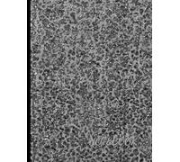 Classic Graph Notebook: Gray and Black Stone Fragments Cover: 8.5” x 11”, 120 Pages, Square Grid Paper with Clean Blank Borders, Professional Notebook for Work, Study, or Design
