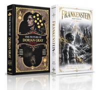 Classic Hardcover Books Set of 2 - The Picture of Dorian Gray by Oscar Wilde | Frankenstein by Mary Shelley | Gothic Horror, Classic Fiction & Literature Collection | Premium Gift Set