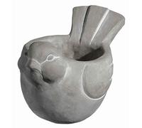 Classic Home and Garden Cement Buddies - Maceta para pájaros para Interiores y Exteriores, Color Gris, pequeña, 15,2 cm