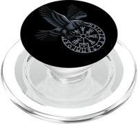 Classic Huginn Muninn Celtic Viking Brújula Vegvisir PopSockets PopGrip para MagSafe