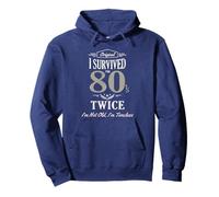 Classic I SURVIVED My 80ES TWICE 90th 80th Birthday 80's Sudadera con Capucha