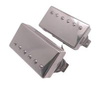Classic - Juego de 57 pastillas Humbucker para guitarra, 50/50 mm, puente/mástil 2C para accesorios de guitarra Gibson Les Paul Style (cromado)