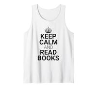 Classic Keep Calm and Read Books - Book Lover Reader Camiseta sin Mangas