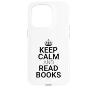 Classic Keep Calm and Read Books - Book Lover Reader Carcasa para iPhone 15 Pro