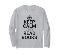 Classic Keep Calm and Read Books - Book Lover Reader Manga Larga