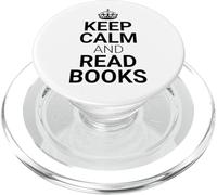 Classic Keep Calm and Read Books - Book Lover Reader PopSockets PopGrip para MagSafe