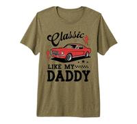 Classic Like My Daddy Retro Car Meme Design Camiseta Premium