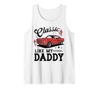 Classic Like My Daddy Retro Car Meme Design Camiseta sin Mangas