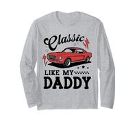 Classic Like My Daddy Retro Car Meme Design Manga Larga