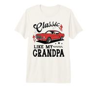 Classic Like My Grandpa Retro Car Meme Design Camiseta Premium