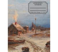 Classic Lined Composition Notebook - 7.5” x 9.25” Cover Art: A Fishing Village on the Baltic Coast 110 Lined Pages: Art Journal with Classic Painting ... Journal For Girls, Teens, Women and Men