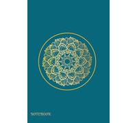 Classic Lined Notebook 6x9: 200 Pages Journal for Writing, School, Work & Everyday Notes | Simple Ruled Notebook with Page Numbers & Date Space for ... & Office Use - Elegant Gold Mandala Cover