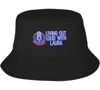 Classic Living Out Loud with Laura Podcast Bucket Hat Big Size Hat Hip Hop Rave Foam Party Hats Mens Hat Women