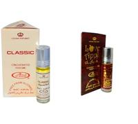 Classic & Lovely Concentrated Perfume Oil Pack of 2 | Long-Lasting Alcohol-Free Attar | 6ml Roll-On for Men & Women