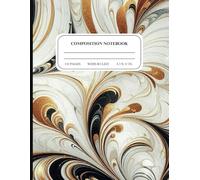 Classic Marble Composition Notebook - 110 wide-Ruled Pages, Durable Cover, (8.5 X 11) 110 Pages Notebook, Perfect for School, Work, or Journaling!