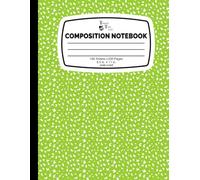 Classic Marble Yellow Green Pattern Composition Notebook
